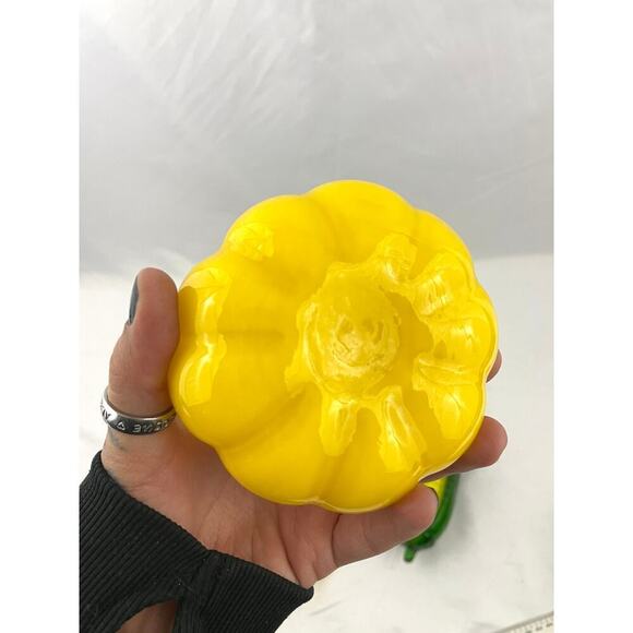 VTG Murano Style Hand Blown Glass Fruits & Vegetables Apple Squash Banana Corn - Picture 5 of 14